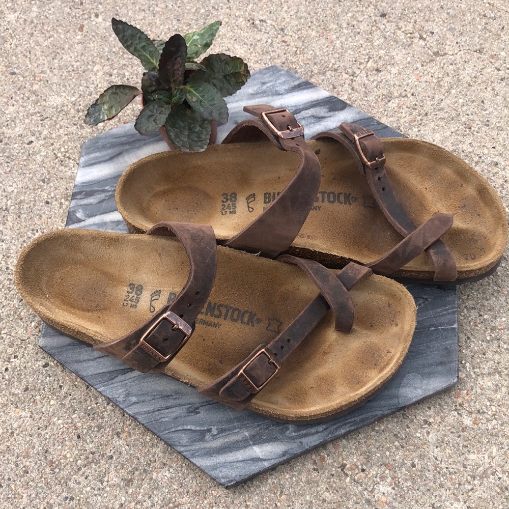 Birkenstock Mayari Sandals Oiled Leather 38